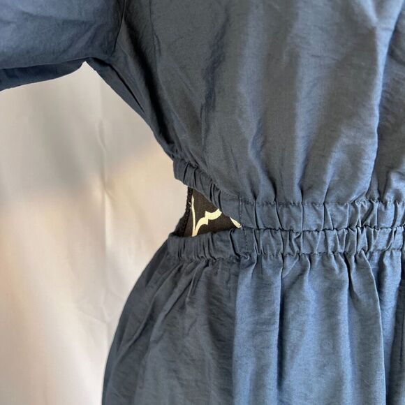 Isabel by Ingrid + Isabel Blue Cut Out Waist Sides Midi Maternity Dress Size XS - Picture 9 of 16